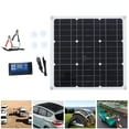 thumbnail image 4 of Solar Cells Solar Panel Kit, Waterproof Monocrystalline Silicon 30W Solar Panel 100A Controller  For Car For Outdoor For Battery For Boat, 4 of 8
