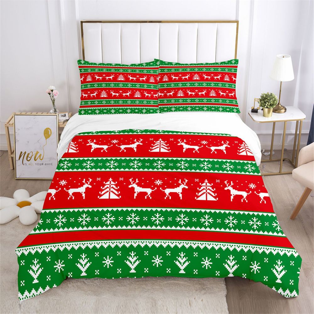 Santa Claus Christmas Bedding Bed Sets Twin Full Queen King Size Xmas