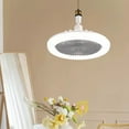 thumbnail image 2 of Mistaha Modern Ceiling Fan Light with Three Wind Speeds and Remote Control - Quiet Design for Dining Room, Living Room, and Bedroom - E27 (White Cover, Three Colors), 2 of 7