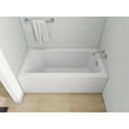 thumbnail image 2 of Vanity Art Acrylic Alcove Bathtub with 3 Side Tiling Flange, 60 x 32 inches Slip Resistant Surface 118-Degree Backrest Shower Tub, Reinforced Fiberglass Right Drain Soaking Tub, 2 of 8