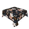 thumbnail image 2 of Wukai Lilies Flowers Waterproof Tablecloth for Kitchen Dining, Fits Square Tables for 2-4 Seats -54"x54", 2 of 7