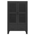 thumbnail image 3 of vidaXL Industrial Storage Cabinet Black 27.6"x15.7"x45.3" Metal, 3 of 9