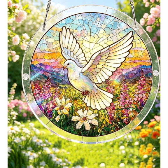 Acrylic Puzzles Suncatcher Stained Glass Window Hanging Decor, Sun Catcher Kit Home Decor for Window Garden Hanging, Suncatcher Kits for Women & Men Birthday Home Decor