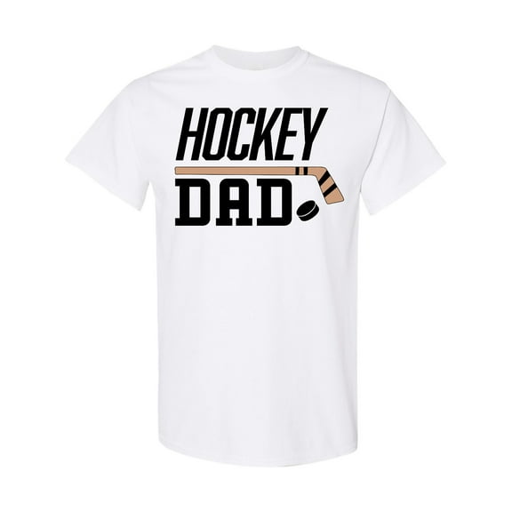 Inktastic Hockey Dad Stick and Puck T-Shirt