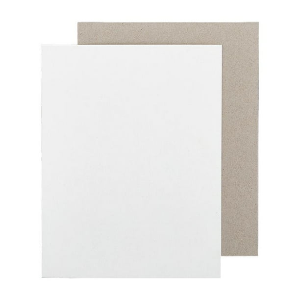 White Cardboard Sheet 8 1/2" X 11" - .022 Thick | Quantity: 480 by