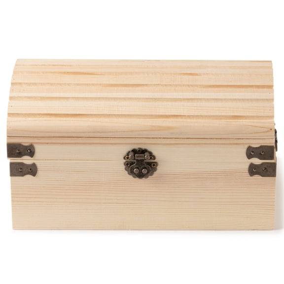 Make Market 9" Ornate Wood Treasure Chest