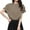 Khaki 01, variant on Womens Tops Casual Cotton Short Sleeve Crew Neck Shirts for Women Fashion Casual Loose Basic Tshirt Blouses (White L)