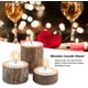 thumbnail image 5 of Portavelas de madera JanHm personalizado para velas de té juego de 3, 5 of 5