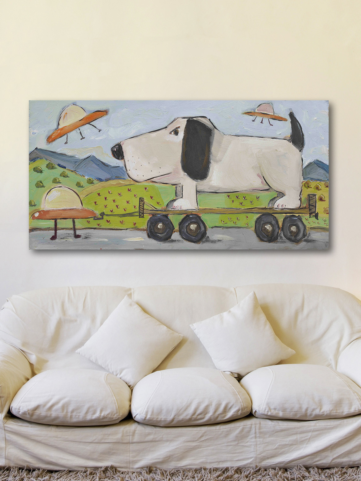 Marmont Hill Inc Marmont Hill - The Abduction by Tori Campisi Painting Print on Canvas - Multi-color