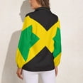 thumbnail image 2 of Jamaica Flag Long Sleeve Blouse Woman Streetwear Casual Shirts Summer Oversize Woman Streetwear Clothing Birthday Present, 2 of 7