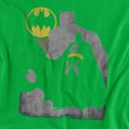 thumbnail image 2 of Batman Bat Knockout Women's T Shirt, Kelly Green, Medium, 2 of 6
