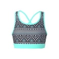 thumbnail image 5 of CHICTRY Kids Girls 2Pcs Swimsuit Sleeveless U Neck Printed Crop Top with Shorts Sports Bathing Suit Geometric Black&Light Blue 8, 5 of 7
