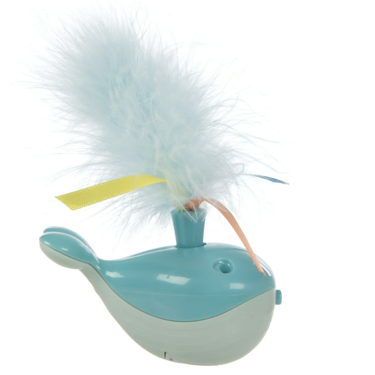 SmartyKat Spout 'N Spin Motion Cat Toy with Twirling Feathers