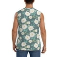 thumbnail image 4 of Fotbe Men's Flower Print Men's Sleeveless Muscle Tank Tops Casual T-Shirts for Gym Workout Beach-Medium, 4 of 8