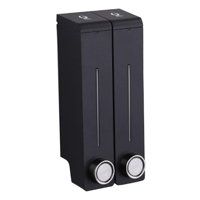 Dispensador de Jabón Manual en Pared Botella de Champú para Hotel Capacidad de 320ml Negro Cola Dispensador de jabón