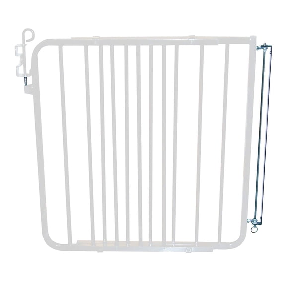 Cardinal Gates MG15 Auto-Lock Baby Gate - Adjustable Indoor Dog Gate - Aluminum Safety Gate for Kids & Pets - 26.5 to 40.5 Inches Wide - White