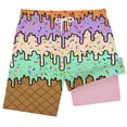 thumbnail image 4 of PRfgtbd Boys Swim Trunks Ice Cream Shorts With Compression Liner Casual Bathing Suit Elastic Waist Summer Beach Shorts For Kids Swimwear 3-4 Years, 4 of 4
