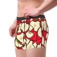 thumbnail image 2 of Wukai red Fruit Print Men’s Underwear Breathable Boxer Briefs,&nbsp;Moisture Wicking & Breathable-Small, 2 of 5