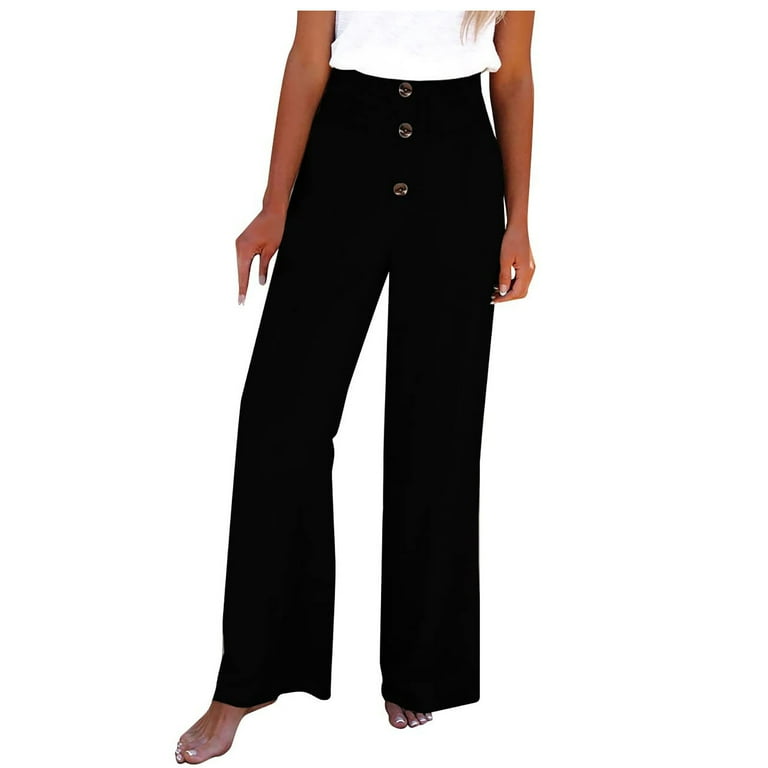 Casual Solid Patchwork Loose High Waist Wide Leg Solid Color Bottoms(5 Colors) Casual Solid Patchwork Loose High Waist Wide Leg Solid Color Bottoms(5 Colors)