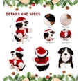 thumbnail image 2 of DolliBu Santa Bernese Dog Stuffed Animal Plush Toy - Super Soft Dog Plush Dress Up with Red Santa Claus Outfit, Cute Pet Holiday Christmas Gift - 7 Inches, 2 of 6