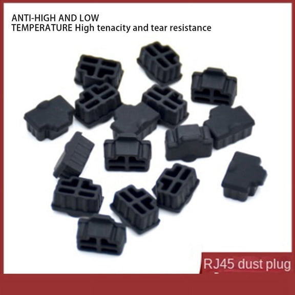 Rj45 Silicone Dust Plug Cover Cap Router Switch Network Cable Interface Computer