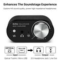 thumbnail image 3 of Headphone Amplifier USB DAC Amp Combo Portable Stereo amp Hi-fi Hi-Res Audio Decoder 3.5mm Jack & Optical Toslink, Support up to 600 ohms Earphone 262mW @32ohm for Desk PC Laptop Phone Console, 3 of 7