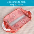 thumbnail image 3 of LCXmlly Desktop Storage Basket Folding Cartoon Print Storage Box Deep Fabric Makeup Basket with Handle, 3 of 6