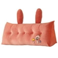 thumbnail image 4 of Reading Pillow Polyester Fabric Long Bolster Design with Ears Soft Breathable Machine Washable for Bed Sofa Head Back Support Relaxing, 4 of 5