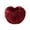 Wine 1, variant on Faux Wool Heart-Shaped Plush Pillow - Long-Pile Soft Cushion for Living Room Sofa, Bedside, Cute Gift Option, Cozy Material, Adds Warm Ambiance to Home Decor, 15.75*11.81in, Gray