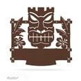 thumbnail image 5 of RealSteel Tiki Mask Monogram – Personalized Tropical Metal Wall Art for Patios, Bars & Beach Homes (PV - 34x36), 5 of 8