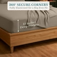 thumbnail image 5 of Casa Platino Flannel Sheet Set, 100% Cotton 3 Piece Deep Pocket Fitted Bed Sheets - Twin Xl, Taupe, 5 of 8