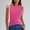 Hot Pink, variant on ITSAME Women's Tank Tops, Sweet Bow Shoulder Loose Fit Crew Neck Summer 2025 Causal Fashion Blouse Army Green L