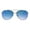 gold blue, variant on Oceanic Gradient Lens Rimless Luxury Designer Fashion Aviator Sunglasses Silver Mirror