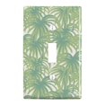 thumbnail image 1 of Palm Tree Leaves Plastic Wall Decor Toggle Light Switch Plate Cover, 1 of 4