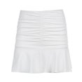 thumbnail image 4 of Riforla Sexy Ruffle Mini Dress for Women Solid Color Party Club Wear Skirts for Women Trendy White L, 4 of 4