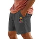thumbnail image 1 of Pantalones Cortos para Hombre Cintura Elástica con Bolsillos Color Sólido Casual Cordón Suelto Pantalones Cortos de Ejercicio, 1 of 4