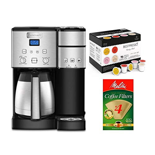Cuisinart SS20 10Cup Coffeemaker SingleServe Brewer Bundle with Natural Brown Filter 4 (100