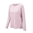 thumbnail image 7 of Delliss Womens Casual Sun Protection Blouse Long Sleeve Side Slit Lightweight Top Hiking Sports Outdoor Top, 7 of 7