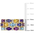 thumbnail image 2 of Everly Women's Rhodolite and Iolite Citrine Amethyst Topaz Yellow Gold Plated Ring, 2 of 8