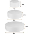thumbnail image 2 of Duslogis 3 Tiers Round Foam Cake Dummies Set 4" 6" 8" White Fake Practice Cake Dummy 8.3 Inch Tall for Christmas Wedding Supplies Baby Shower Birthday Cake Decorating Display, 2 of 7