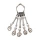 thumbnail image 5 of Pulsera de calavera de metal exagerada para Halloween, accesorio de Halloween, adorno de garra fantasma, pulsera de esqueleto de dedo gótico, uso flexible para disfraces de Halloween, plata metálica JM, 5 of 5