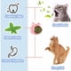 thumbnail image 2 of 3 bolas de hierba gatera, bocadillos giratorios de 360° para gatos montados en la pared, juguetes comestibles para gatos, bolas de hierba gatera, utilizadas para que los gatos limpien sus dientes y, 2 of 5