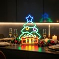 thumbnail image 5 of Neon Wall Light USB LED Glowing Sign for Christmas Holiday Party Room Decor, Acrylic Tabletop Window Lamp, Multicolor, 5 of 6