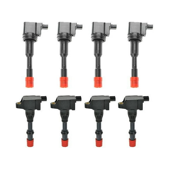 Ignition Coil Set 8 Piece - Compatible with 2003 - 2005 Honda Civic Hybrid 1.3L 4-Cylinder 2004
