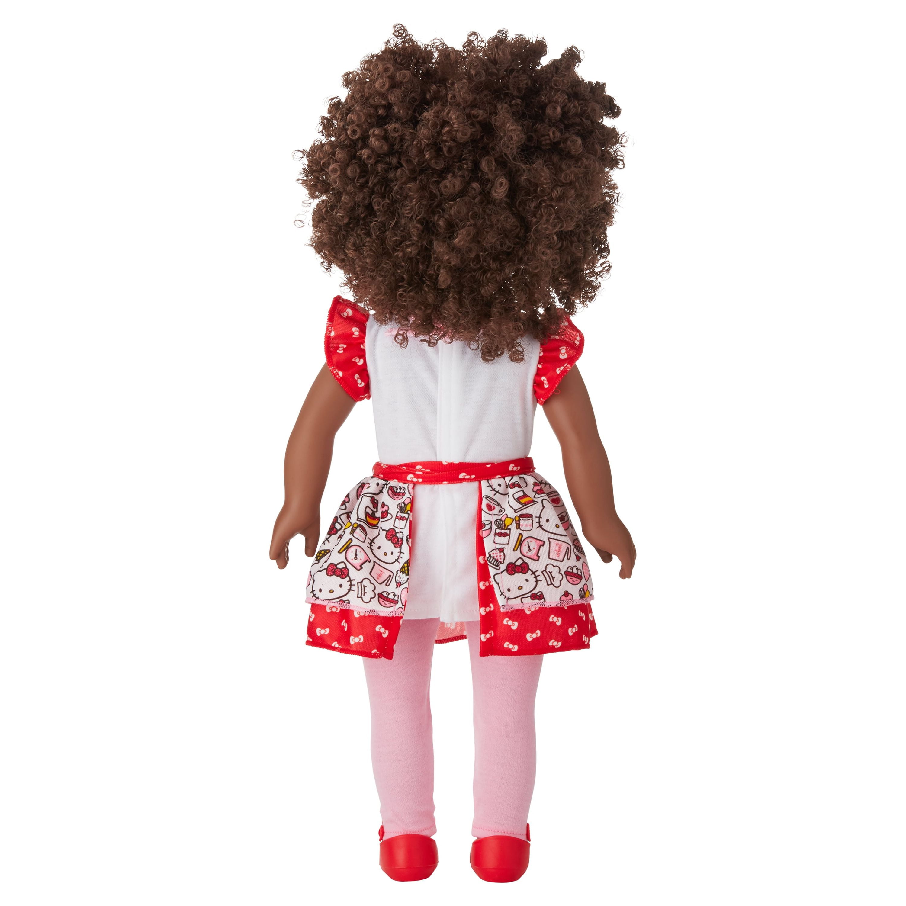 My Life As Poseable Hello Kitty Baker 18" Doll, Dark Brunette Hair, Brown Eyes