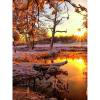 Wdftyju Kit de pintura de diamantes mosaico de diamantes redondos completos de paisaje DIY Wdftyju 6pt6jb5ec2al4jr8
