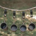 thumbnail image 4 of Gancho para acampar en forma de S Tendedero Rack Senderismo Accesorios para acampar (Negro), 4 of 4