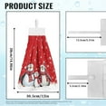 thumbnail image 7 of ZIATUBLE Christmas Penguins Hand Towels with Loop Snowflakes Hand Towels for Kitchen Breathable Hanging Hand Towels for Bathroom Set 2 Piece Machine Washable Dish Towel Hand Towels, 7 of 7