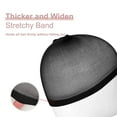 thumbnail image 4 of 12 Pieces Stretchy Nylon Wig Caps for Women Lace Front Wig Bald Stocking Caps for Wigs Black Wig Cap, 4 of 5