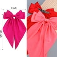 thumbnail image 7 of 3Pcs Hair Bows for Women Natural White Hair Bow Big Hair Bows Clips for Girls Silky Satin Large Hair Ribbons Oversized Long Tail Hair Bows Hair Barrettes Hair Accessories Christmas Gifts, 7 of 7